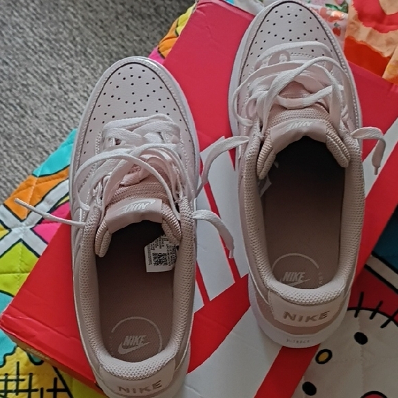 Nike Women's Blush Pink Platform Sneakers - Picture 3 of 7